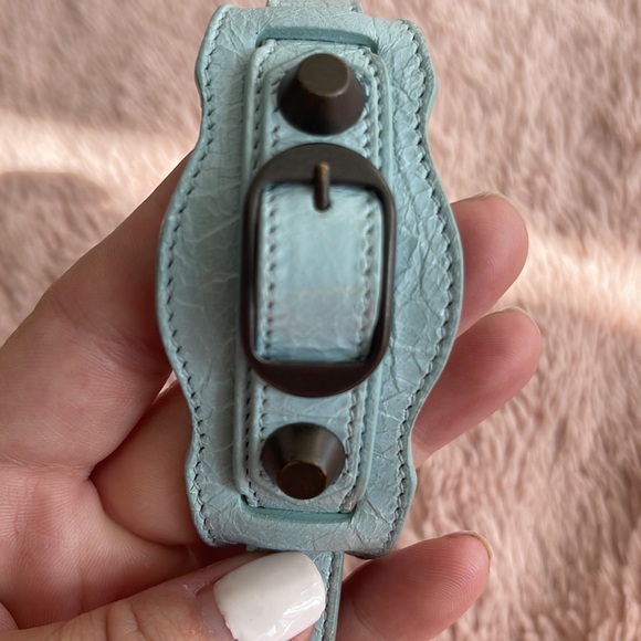 BALENCIAGA BLUE ARENA BRACELET - Picture 6 of 8